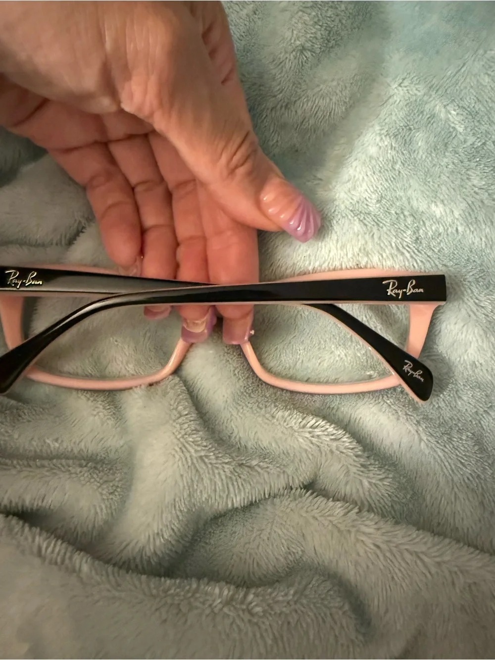 Ray-Ban Eyeglass Frames RB 5150 5024 Black Pink Womens Rectangular  50-19-135